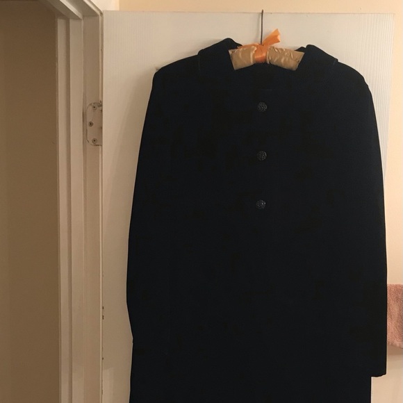 Vintage 60’s Long Black Velvet Evening/Opera Coat